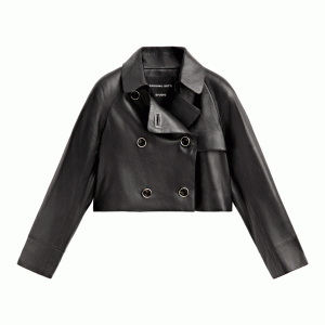 Massimo dutti hot sale leather trench