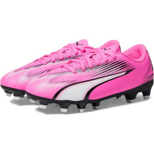 Кроссовки PUMA Kids Ultra Play Firm Ground/Artificial Ground, цвет Poison Pink/PUMA White/PUMA Black