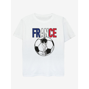 NW2 Футбол Франция Флаг Футбол Дети Белая футболка George., белый