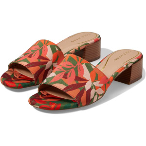 Туфли Cole Haan Calli Single Band Block Heel Sandal 40 mm, цвет Multi Leaf Print