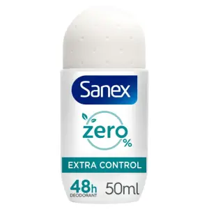 Дезодорант desodorante roll on zero % extra control protección 48h Sanex, объем 100 мл