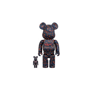 Be@rbrick MUVEIL Клубничный узор 100% и 400%