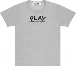 Comme des garcons play t shirt grey sales