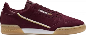 Adidas continental 80 maroon hotsell