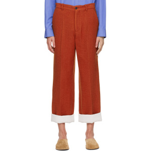 Оранжевые брюки Gustavo The Row