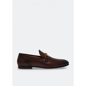 Лоферы GUCCI Jordaan moccasins, коричневый