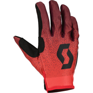 Перчатки Scott 350 Dirt Evo с логотипом, красный/черный