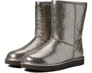 Ugg classic short online metallic grey
