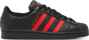 Adidas superstar mens deals black and red