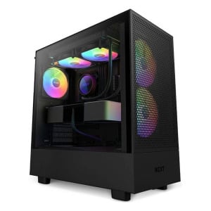 Корпус NZXT H5 Flow RGB, Mid Tower, черный