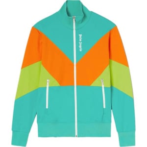 Куртка Palm Angels Colorblock Track Jacket 'Forest Green/White', разноцветный