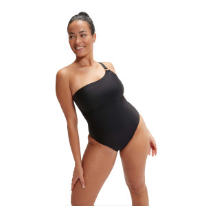 Цельный купальник Speedo WOMENS SHAPING ASYMMETRIC, черный