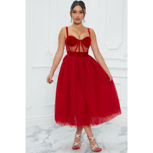 Платье Fashion Nova GWQ5329, красный