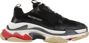 Balenciaga Triple S Sneaker Black Red 2018