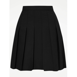 Черная школьная юбка со складками для девочек старшего возраста George., черный