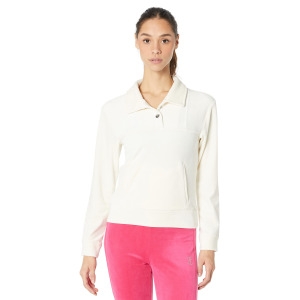 Пуловер Juicy Couture, Paneled 1/2 Placket Snap Top