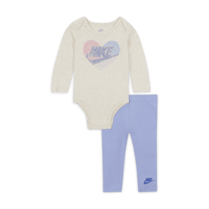 Леггинсы Nike Baby (3-9M) Doodle Dreamer Bodysuit and Leggings Set, цвет Light Thistle