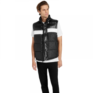 Guess Factory Eco Yung Color Block Hooded Puffer