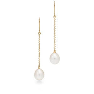 Серьги Tiffany & Co. Elsa Peretti Pearls by the Yard Chain, золото