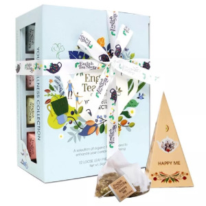 English Tea Shop Your Wellness Tea Collection 6 x 2 пакетика-пирамиды с подарочным бантом