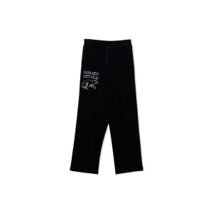 Детские трикотажные спортивные штаны KENZO, цвет Black