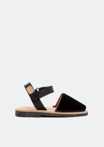 Сандалии CASTELL Velvet sandals, черный