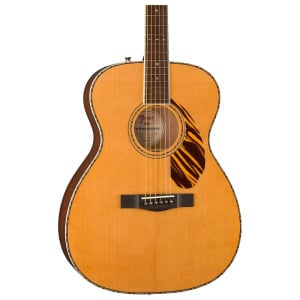 Гитара Fender Paramount PO-220E Solid Wood Orchestra A/E, натуральный цвет с жестким футляром