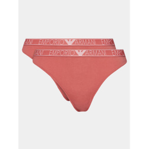 Комплект из 2 классических женских трусов Emporio Armani Underwear, розовый