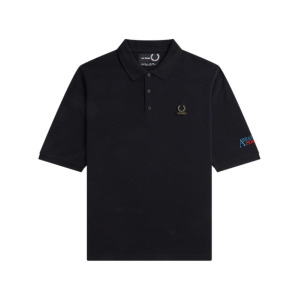 Рубашка поло с вышитым логотипом Fred Perry, черный