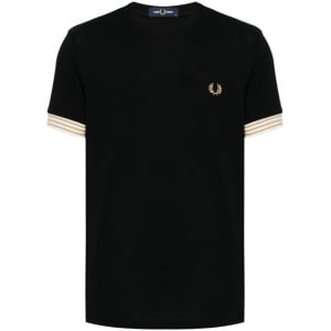 Футболка с вышитым логотипом Fred Perry, черный