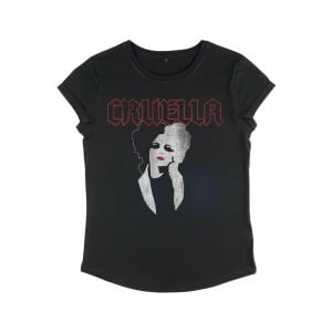 Футболка с принтом DNCA CRUELLA ROCK T Disney, черный