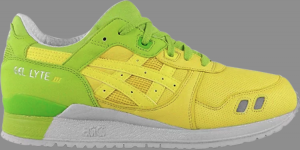 Asics gel lyte iii white green yellow top