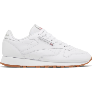 Кроссовки classic leather 'white grey gum' Reebok, белый