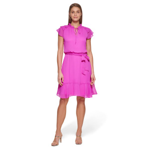 Платье DKNY, Triple Sleeve Tie Waist Dress