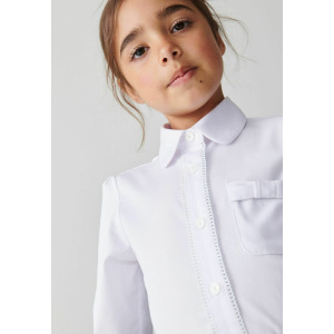 Блузка на пуговицах School Long Sleeve Clarks, белая