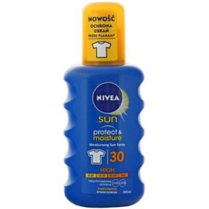 Увлажняющий солнцезащитный спрей, SPF 30, 200 мл Nivea Sun, Protect & Moisture