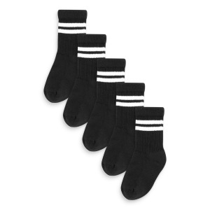 Носки CUSHIONED FOOTBED RIBBED SOCKS 5 PACK Next, цвет black