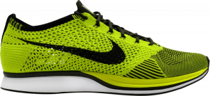 Nike flyknit racer volt green and black store