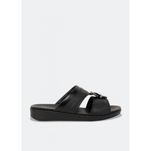 Сандалии PRADA Saffiano leather sandals, черный