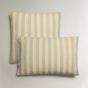 Наволочка Zara Home Stripe Print, зеленый