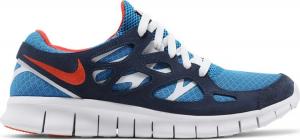 Nike free run hot sale blue and orange