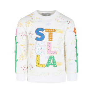 Толстовка с логотипом Stella McCartney Kids, белый