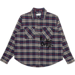 Рубашка Off-White Flannel Check Shirt 'Blue / Black', синий