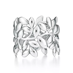 Кольцо Tiffany & Co. x Paloma Picasso Olive Leaf Band, серебро