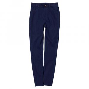 Брюки Uniqlo Utra Stretch High Rise Denim Leggings (Long), темно-синий