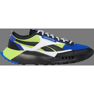 Кроссовки classic leather legacy j 'cobalt yellow' Reebok, синий