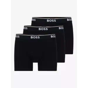 Трусы HUGO BOSS BOSS Power Cotton Logo Waistband 3 шт, черный