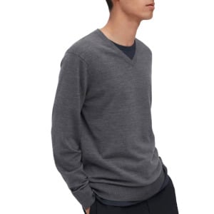 Джемпер Uniqlo Extra Fine Merino, серый