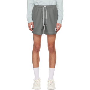 Серые спортивные шорты с контрастной отстрочкой Thom Browne