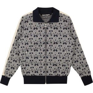 Куртка Palm Angels PA Jaquard Track Jacket 'Navy Blue/Off White', синий